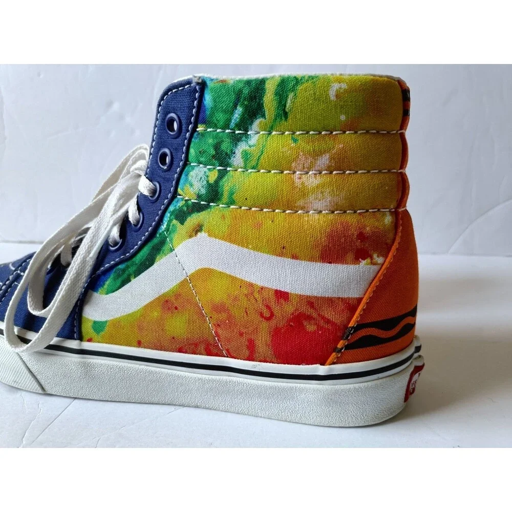 Vans X Crayola SK8-Hi Shoes Men's 8 Women’s 9.5 Multicolor High Top Sneakers